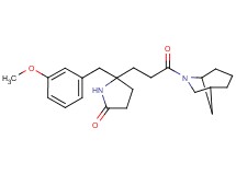 5-[3-(6-azabicyclo[3.2.1]oct-6-yl)-3-oxopropyl]-5-(3-methoxybenzyl)-2-pyrrolidinone