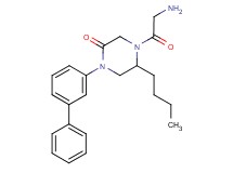 1-(3-biphenylyl)-5-butyl-4-glycyl-2-piperazinone