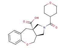 (3aS*,10aS*)-2-(tetrahydro-2H-pyran-4-ylcarbonyl)-2,3,3a,4-tetrahydro-1H-[1]benzoxepino[3,4-c]pyrrole-10a(10H)-carboxylic acid