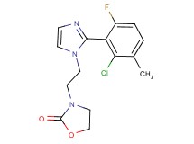 3-{2-[2-(2-chloro-6-fluoro-3-methylphenyl)-1H-imidazol-1-yl]ethyl}-1,3-oxazolidin-2-one