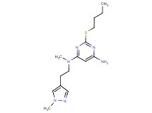 2-(butylthio)-N-methyl-N-[2-(1-methyl-1H-pyrazol-4-yl)ethyl]pyrimidine-4,6-diamine