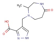 4-[(2-methyl-5-oxo-1,4-diazepan-1-yl)methyl]-1H-pyrazole-3-carboxylic acid