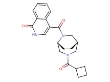 4-{[(1S*,5R*)-3-(cyclobutylcarbonyl)-3,6-diazabicyclo[3.2.2]non-6-yl]carbonyl}isoquinolin-1(2H)-one
