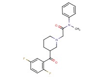 2-[3-(2,5-difluorobenzoyl)piperidin-1-yl]-N-methyl-N-phenylacetamide