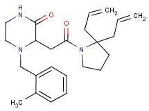 3-[2-(2,2-diallyl-1-pyrrolidinyl)-2-oxoethyl]-4-(2-methylbenzyl)-2-piperazinone