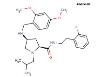 (4S)-4-[(2,4-dimethoxybenzyl)amino]-N-[2-(2-fluorophenyl)ethyl]-1-isobutyl-L-prolinamide