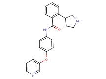 N-[4-(3-pyridinyloxy)phenyl]-2-(3-pyrrolidinyl)benzamide