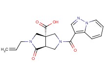(3aR*,6aS*)-2-allyl-1-oxo-5-(pyrazolo[1,5-a]pyridin-3-ylcarbonyl)hexahydropyrrolo[3,4-c]pyrrole-3a(1H)-carboxylic acid