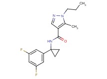 N-[1-(3,5-difluorophenyl)cyclopropyl]-5-methyl-1-propyl-1H-pyrazole-4-carboxamide