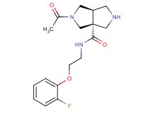 (3aR*,6aR*)-2-acetyl-N-[2-(2-fluorophenoxy)ethyl]hexahydropyrrolo[3,4-c]pyrrole-3a(1H)-carboxamide