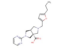 (3aR*,6aR*)-2-[(5-propyl-2-furyl)methyl]-5-pyrimidin-2-ylhexahydropyrrolo[3,4-c]pyrrole-3a(1H)-carboxylic acid