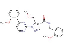 N-(2-methoxybenzyl)-5-(methoxymethyl)-1-[4-(2-methoxyphenyl)-2-pyrimidinyl]-1H-pyrazole-4-carboxamide