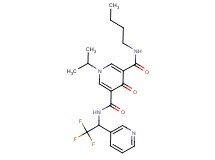 N-butyl-1-isopropyl-4-oxo-N'-[2,2,2-trifluoro-1-(3-pyridinyl)ethyl]-1,4-dihydro-3,5-pyridinedicarboxamide