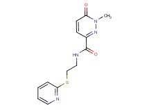 1-methyl-6-oxo-N-[2-(pyridin-2-ylthio)ethyl]-1,6-dihydropyridazine-3-carboxamide