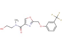 N-(2-hydroxyethyl)-N-methyl-2-{[3-(trifluoromethyl)phenoxy]methyl}-1,3-oxazole-4-carboxamide