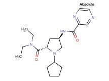 N-{(3R,5S)-1-cyclopentyl-5-[(diethylamino)carbonyl]pyrrolidin-3-yl}pyrazine-2-carboxamide