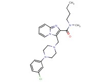 N-butyl-3-{[4-(3-chlorophenyl)-1-piperazinyl]methyl}-N-methylimidazo[1,2-a]pyridine-2-carboxamide
