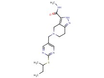 5-{[2-(sec-butylthio)pyrimidin-5-yl]methyl}-N-methyl-4,5,6,7-tetrahydro-2H-pyrazolo[4,3-c]pyridine-3-carboxamide