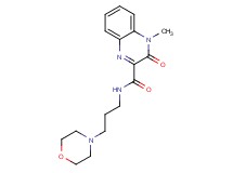 4-methyl-N-(3-morpholin-4-ylpropyl)-3-oxo-3,4-dihydroquinoxaline-2-carboxamide