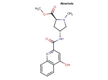 methyl (2S,4R)-4-{[(4-hydroxy-2-quinolinyl)carbonyl]amino}-1-methyl-2-pyrrolidinecarboxylate