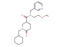 1-(cyclohexylmethyl)-N-(2-methoxyethyl)-6-oxo-N-(3-pyridinylmethyl)-3-piperidinecarboxamide