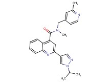 2-(1-isopropyl-1H-pyrazol-4-yl)-N-methyl-N-[(2-methylpyridin-4-yl)methyl]quinoline-4-carboxamide