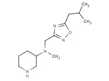 N-[(5-isobutyl-1,2,4-oxadiazol-3-yl)methyl]-N-methyl-3-piperidinamine dihydrochloride