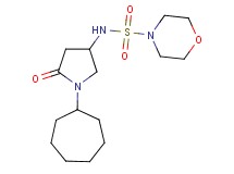 N-(1-cycloheptyl-5-oxo-3-pyrrolidinyl)-4-morpholinesulfonamide