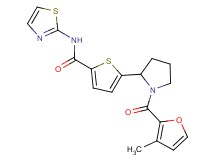 5-[1-(3-methyl-2-furoyl)-2-pyrrolidinyl]-N-1,3-thiazol-2-yl-2-thiophenecarboxamide