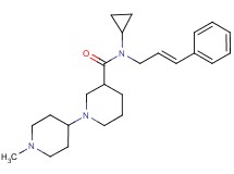 N-cyclopropyl-1'-methyl-N-[(2E)-3-phenylprop-2-en-1-yl]-1,4'-bipiperidine-3-carboxamide