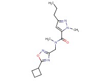 N-[(5-cyclobutyl-1,2,4-oxadiazol-3-yl)methyl]-N,1-dimethyl-3-propyl-1H-pyrazole-5-carboxamide