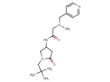 N-[1-(2,2-dimethylpropyl)-5-oxopyrrolidin-3-yl]-2-[methyl(pyridin-4-ylmethyl)amino]acetamide