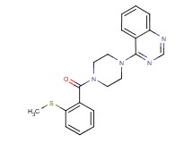 4-{4-[2-(methylthio)benzoyl]-1-piperazinyl}quinazoline