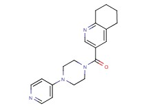 3-[(4-pyridin-4-ylpiperazin-1-yl)carbonyl]-5,6,7,8-tetrahydroquinoline
