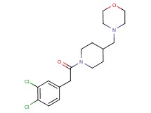 4-({1-[(3,4-dichlorophenyl)acetyl]-4-piperidinyl}methyl)morpholine