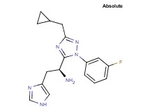 (1S)-1-[3-(cyclopropylmethyl)-1-(3-fluorophenyl)-1H-1,2,4-triazol-5-yl]-2-(1H-imidazol-4-yl)ethanamine