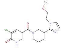 3-chloro-5-({3-[1-(2-methoxyethyl)-1H-imidazol-2-yl]piperidin-1-yl}carbonyl)pyridin-2(1H)-one