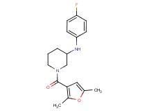 1-(2,5-dimethyl-3-furoyl)-N-(4-fluorophenyl)-3-piperidinamine