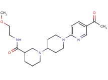 1'-(5-acetylpyridin-2-yl)-N-(2-methoxyethyl)-1,4'-bipiperidine-3-carboxamide