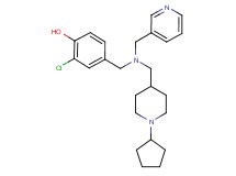 2-chloro-4-{[[(1-cyclopentyl-4-piperidinyl)methyl](3-pyridinylmethyl)amino]methyl}phenol