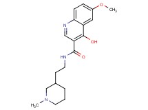 4-hydroxy-6-methoxy-N-[2-(1-methyl-3-piperidinyl)ethyl]-3-quinolinecarboxamide