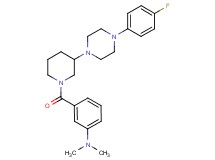3-({3-[4-(4-fluorophenyl)-1-piperazinyl]-1-piperidinyl}carbonyl)-N,N-dimethylaniline