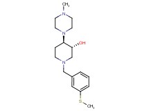 (3R*,4R*)-4-(4-methyl-1-piperazinyl)-1-[3-(methylthio)benzyl]-3-piperidinol