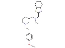 ({1-[2-(4-methoxyphenyl)ethyl]-3-piperidinyl}methyl)methyl(4,5,6,7-tetrahydro-1,3-benzothiazol-2-ylmethyl)amine