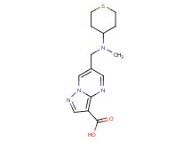 6-{[methyl(tetrahydro-2H-thiopyran-4-yl)amino]methyl}pyrazolo[1,5-a]pyrimidine-3-carboxylic acid