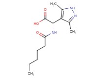 (3,5-dimethyl-1H-pyrazol-4-yl)(hexanoylamino)acetic acid