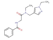 N-(2-{ethyl[(1-ethyl-1H-pyrazol-4-yl)methyl]amino}-2-oxoethyl)benzamide