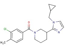 1-(3-chloro-4-methylbenzoyl)-3-[1-(cyclopropylmethyl)-1H-imidazol-2-yl]piperidine