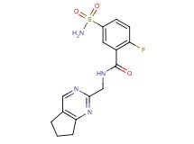 5-(aminosulfonyl)-N-(6,7-dihydro-5H-cyclopenta[d]pyrimidin-2-ylmethyl)-2-fluorobenzamide