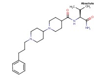 N-[(1S)-1-(aminocarbonyl)-2-methylpropyl]-1'-(3-phenylpropyl)-1,4'-bipiperidine-4-carboxamide